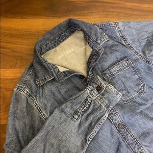 Gap Denim Button Down Shirt Boys